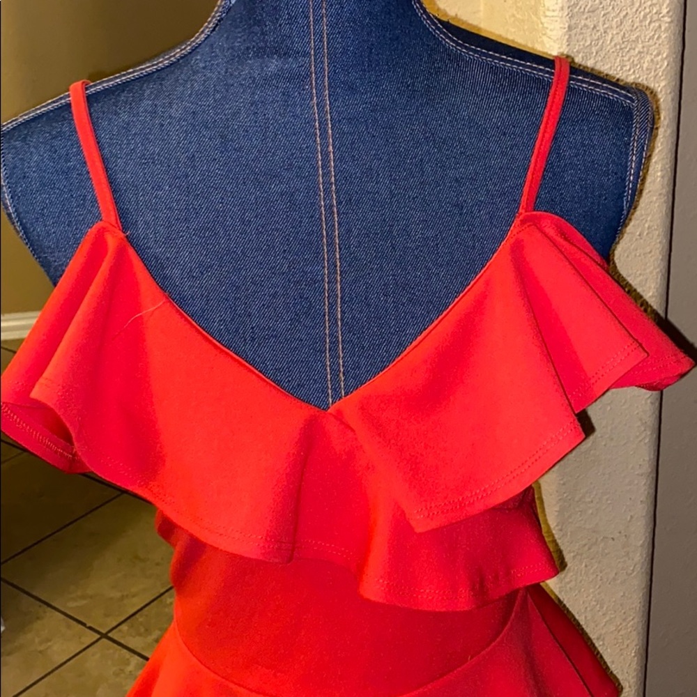 Love J Poly Spandex Ruffle Top - Picture 2 of 6